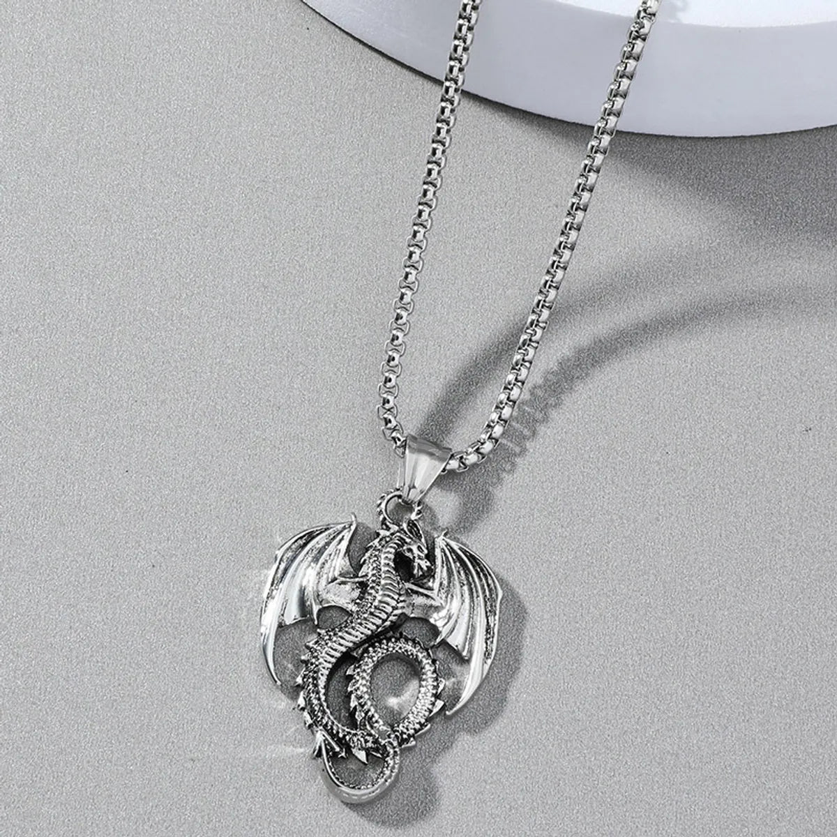 Alloy Titanium Steel Plating Men'S Necklace