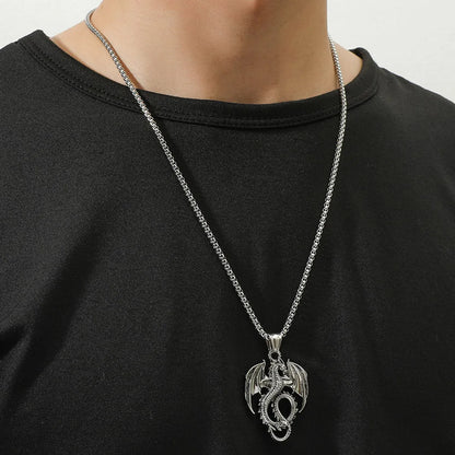 Alloy Titanium Steel Plating Men'S Necklace