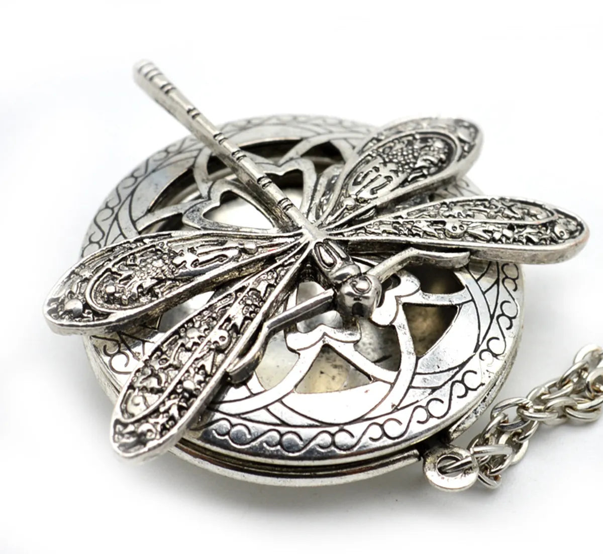 Retro Dragonfly Alloy Plating Women'S Pendant Necklace