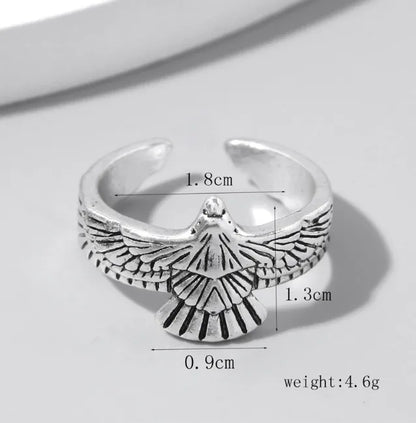 Retro Eagle Alloy Unisex Open Ring