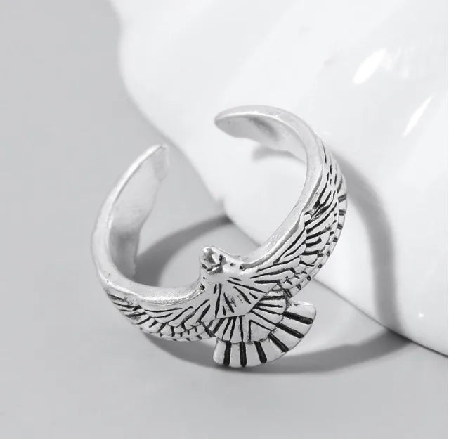 Retro Eagle Alloy Unisex Open Ring