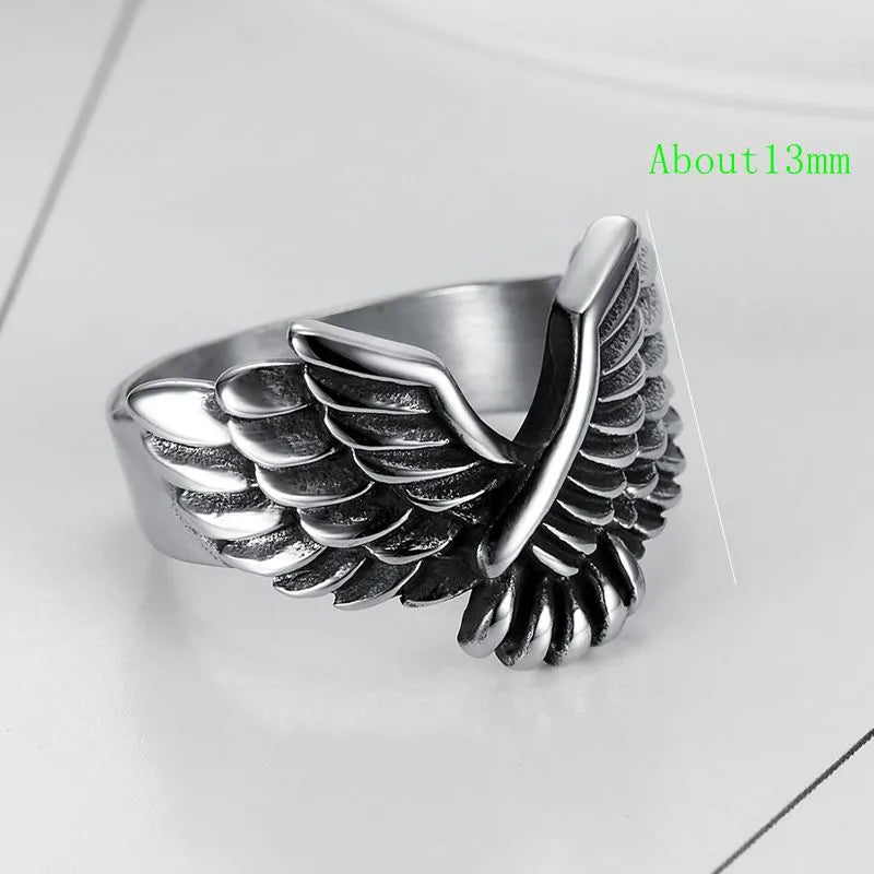 Retro Eagle Stainless Steel Men'S Rings