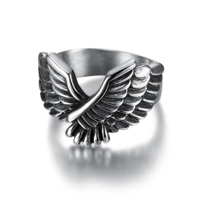 Retro Eagle Stainless Steel Men'S Rings