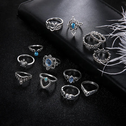 Fashion Geometric Alloy Plating Artificial Gemstones Women's