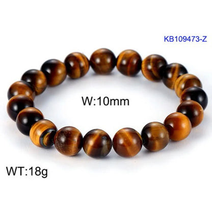 Retro Ethnic Style Ball Tiger Eye Polishing Bracelets