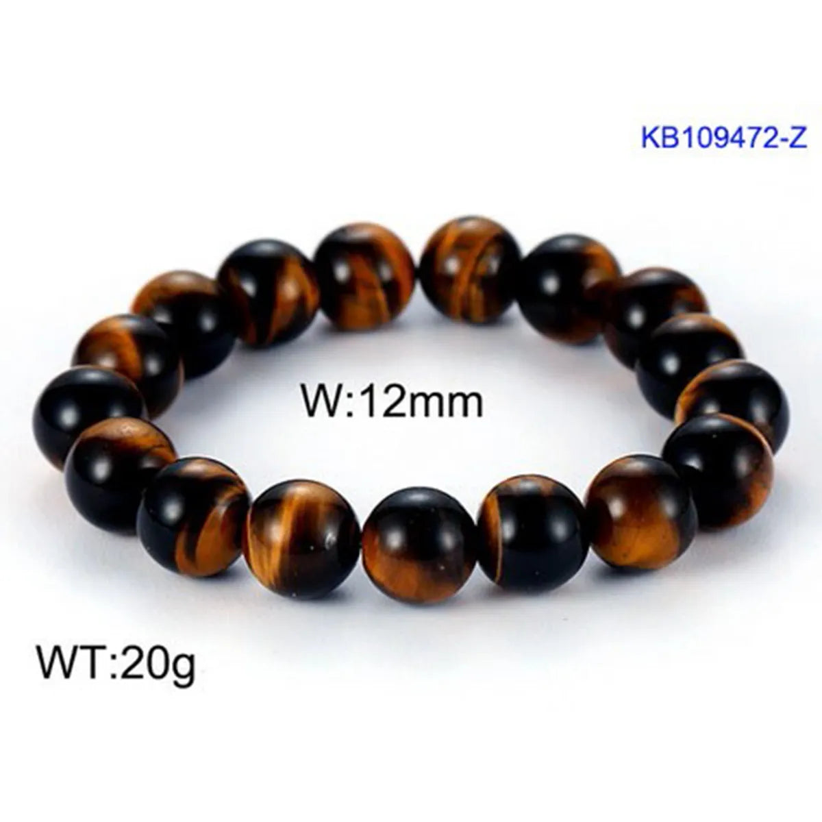 Retro Ethnic Style Ball Tiger Eye Polishing Bracelets