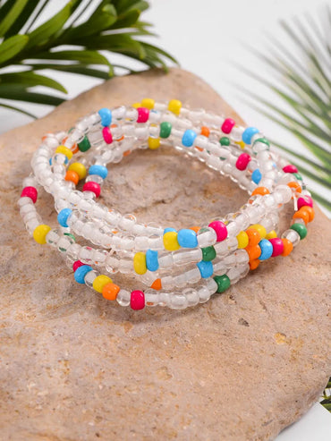 Retro Ethnic Style Bohemian Geometric Resin Stone Beaded Women's Bracelets