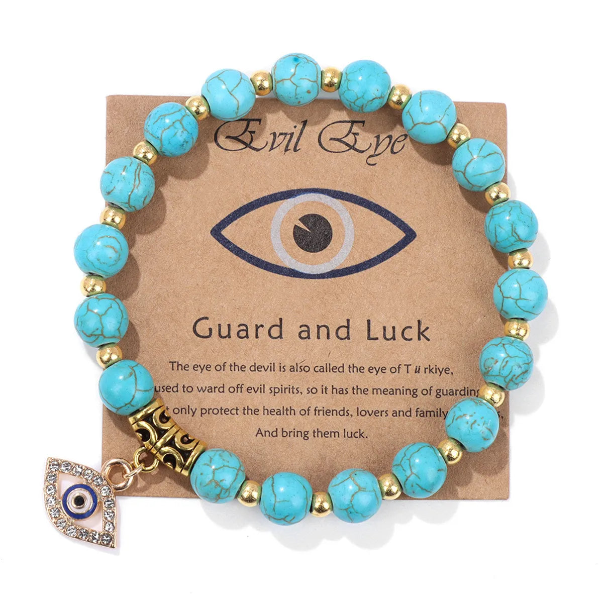 Retro Ethnic Style Devil's Eye Stone Wholesale Bracelets