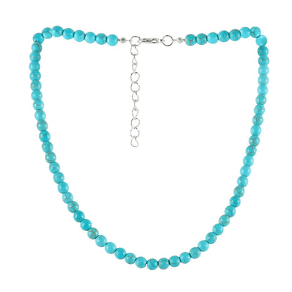 Retro Ethnic Style Round Turquoise Wholesale Necklace