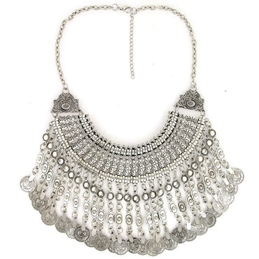 Retro Ethnic Style Tassel Alloy Plating Women's Necklace