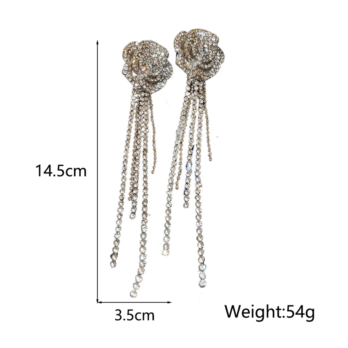 Retro Exaggerated Flower Rhinestones Alloy Wholesale Earrings Necklace