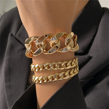 Retro Exaggerated Geometric CCB Wholesale Bracelets