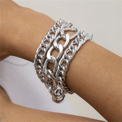 Retro Exaggerated Geometric CCB Wholesale Bracelets