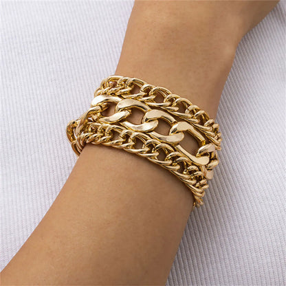 Retro Exaggerated Geometric CCB Wholesale Bracelets