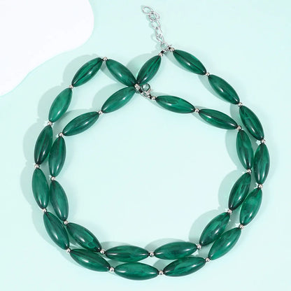 Retro Exaggerated Geometric Plastic Wholesale Necklace