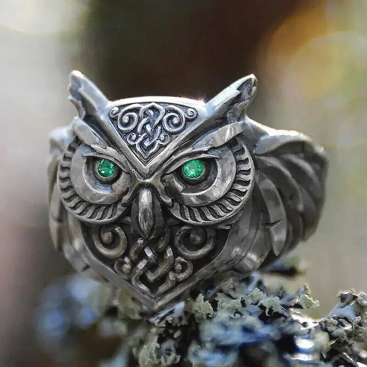 Retro Exaggerated Owl Alloy Plating Women'S Rings