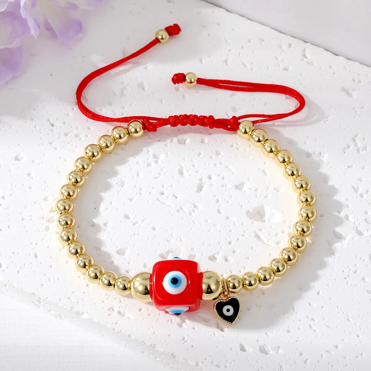 Retro Eye Resin Glass Beaded Women'S Bracelets