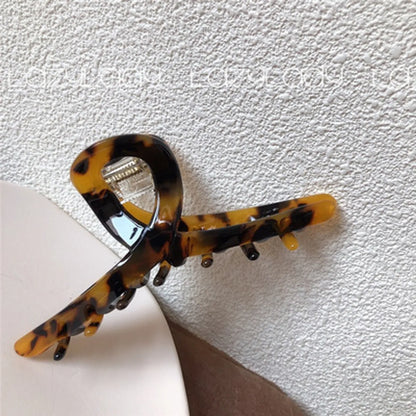 Retro Fashion Pearl Leopard Hair Clip