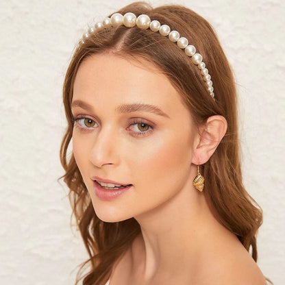 Retro Fashion Simple Pearls  Headband Wholesale Nihaojewelry