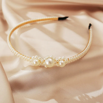 Retro Fashion Simple Pearls  Headband Wholesale Nihaojewelry