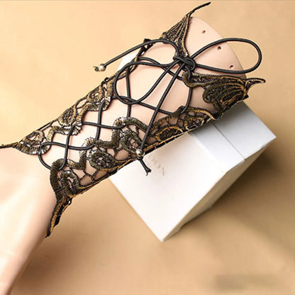 Retro Flower Alloy Feather Lace Wholesale Bracelets