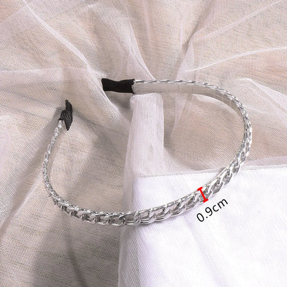 Retro Flower Alloy Handmade Artificial Pearls Hair Band