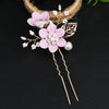 Retro Flower Alloy Handmade Artificial Pearls Hair Combs