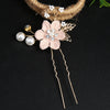 Retro Flower Alloy Handmade Artificial Pearls Hair Combs