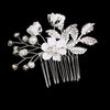 Retro Flower Alloy Handmade Artificial Pearls Hair Combs