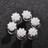 Retro Flower Alloy Inlay Rhinestones Hair Clip 1 Piece