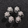 Retro Flower Alloy Inlay Rhinestones Hair Clip 1 Piece