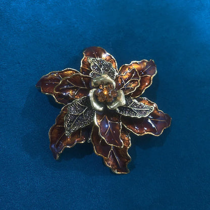 Retro Flower Alloy Plating Unisex Brooches