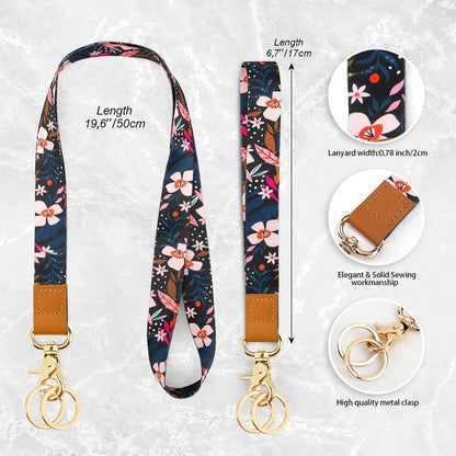 New Fresh And Retro Printing Polyester Card Holder Lanyard