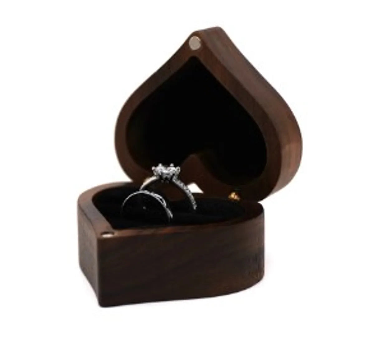 Retro Formal Heart Shape Wood Wholesale Jewelry Boxes