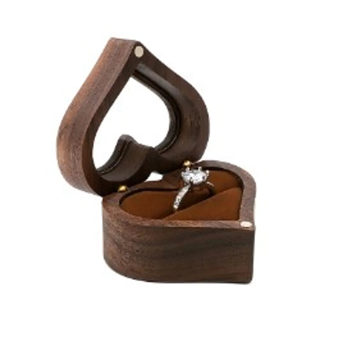 Retro Formal Heart Shape Wood Wholesale Jewelry Boxes