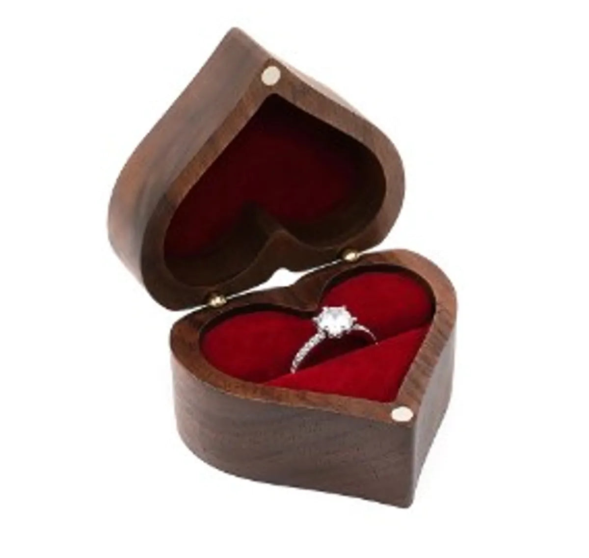 Retro Formal Heart Shape Wood Wholesale Jewelry Boxes