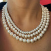 Retro French Style Round Artificial Pearl Shell Pearls Wholesale Necklace