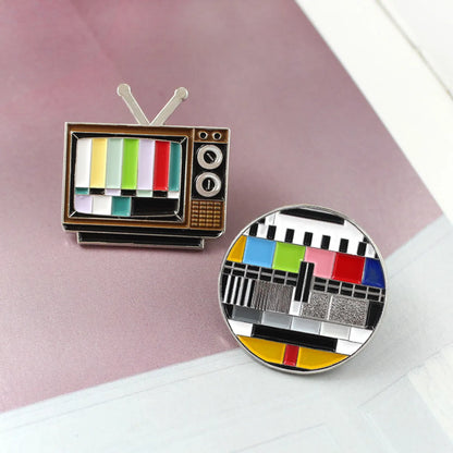 Retro Geometric Alloy Enamel Unisex Brooches