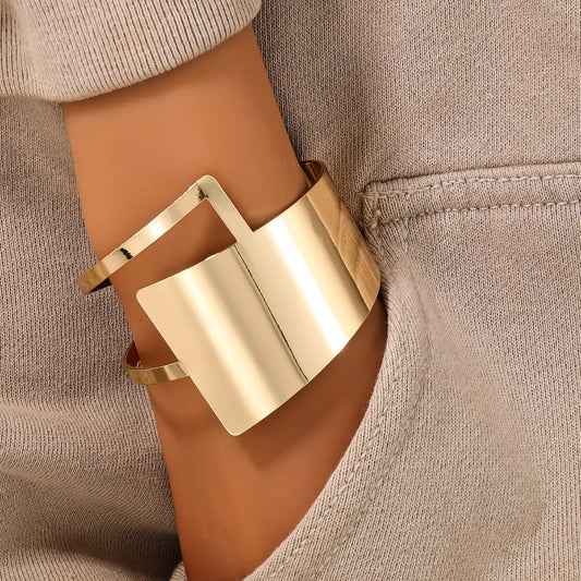 Retro Geometric Alloy Plating Women's Bangle