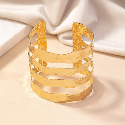 Retro Geometric Alloy Plating Women's Bangle