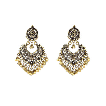 Retro Geometric Alloy Plating Women'S Drop Earrings