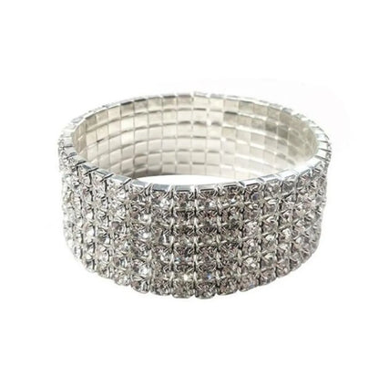 Retro Geometric Alloy Rhinestone Women'S Bracelets