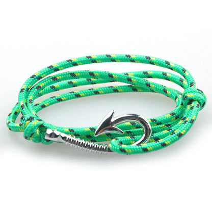 Retro Geometric Anchor Alloy Rope Wholesale Bracelets