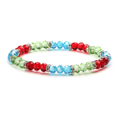 Retro Geometric Artificial Crystal Glass Wholesale Bracelets