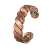 Retro Geometric Magnetic Material Copper Magnetic Unisex Open Rings