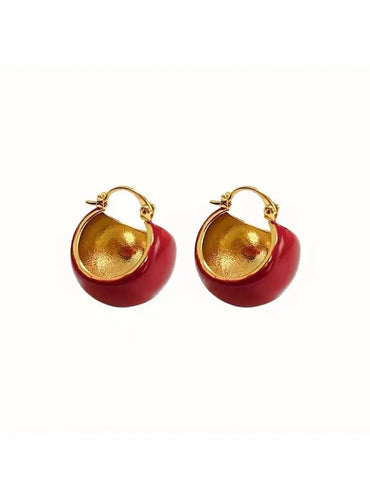 Retro Geometric Metal Plating Women's Earrings 1 Pair