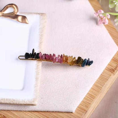 Women'S Retro Geometric Natural Crystal Hair Clip