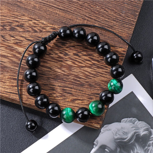 Retro Geometric Natural Stone Rope Bracelets