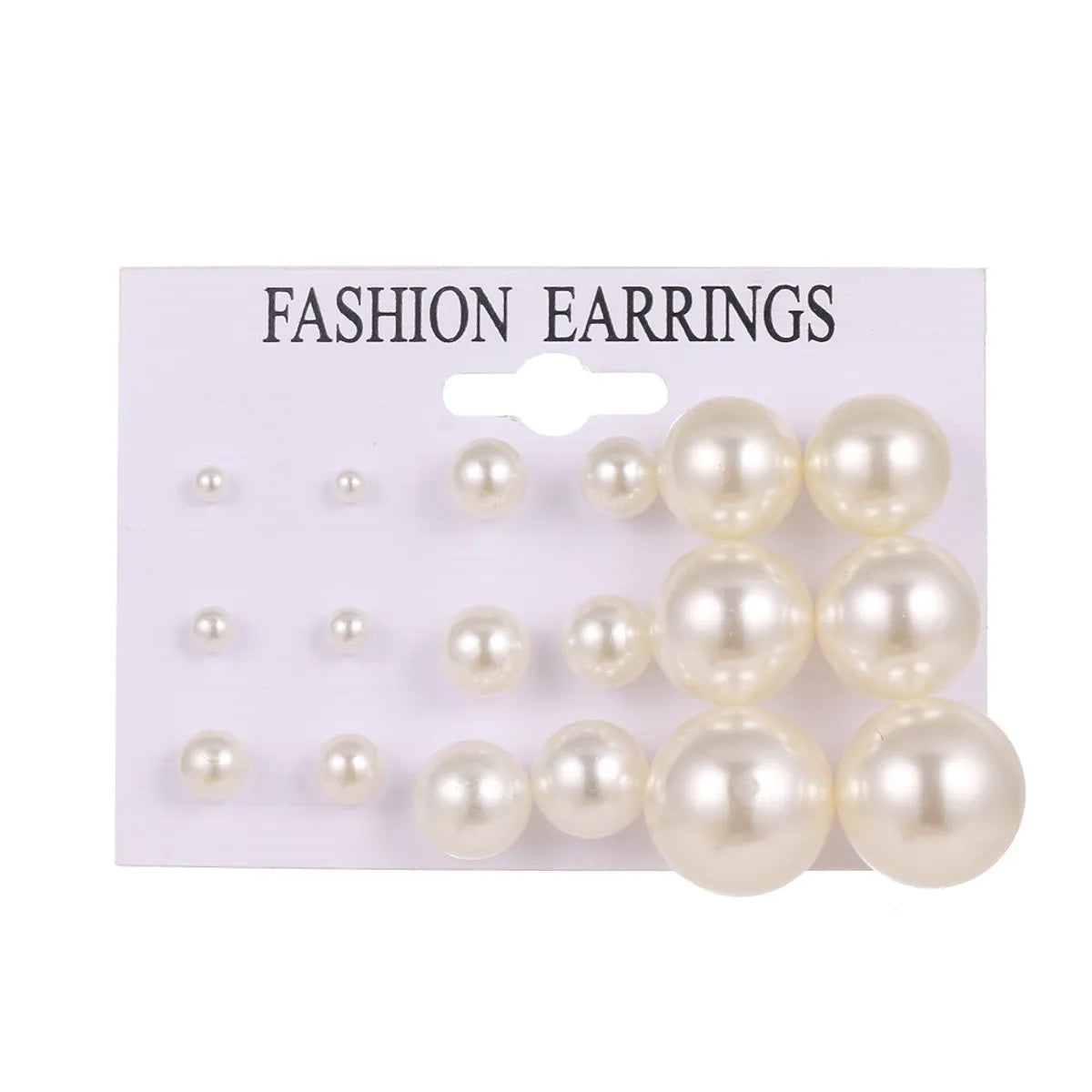 Retro Geometric Pearl Artificial Pearls Women'S Ear Studs 1 Set