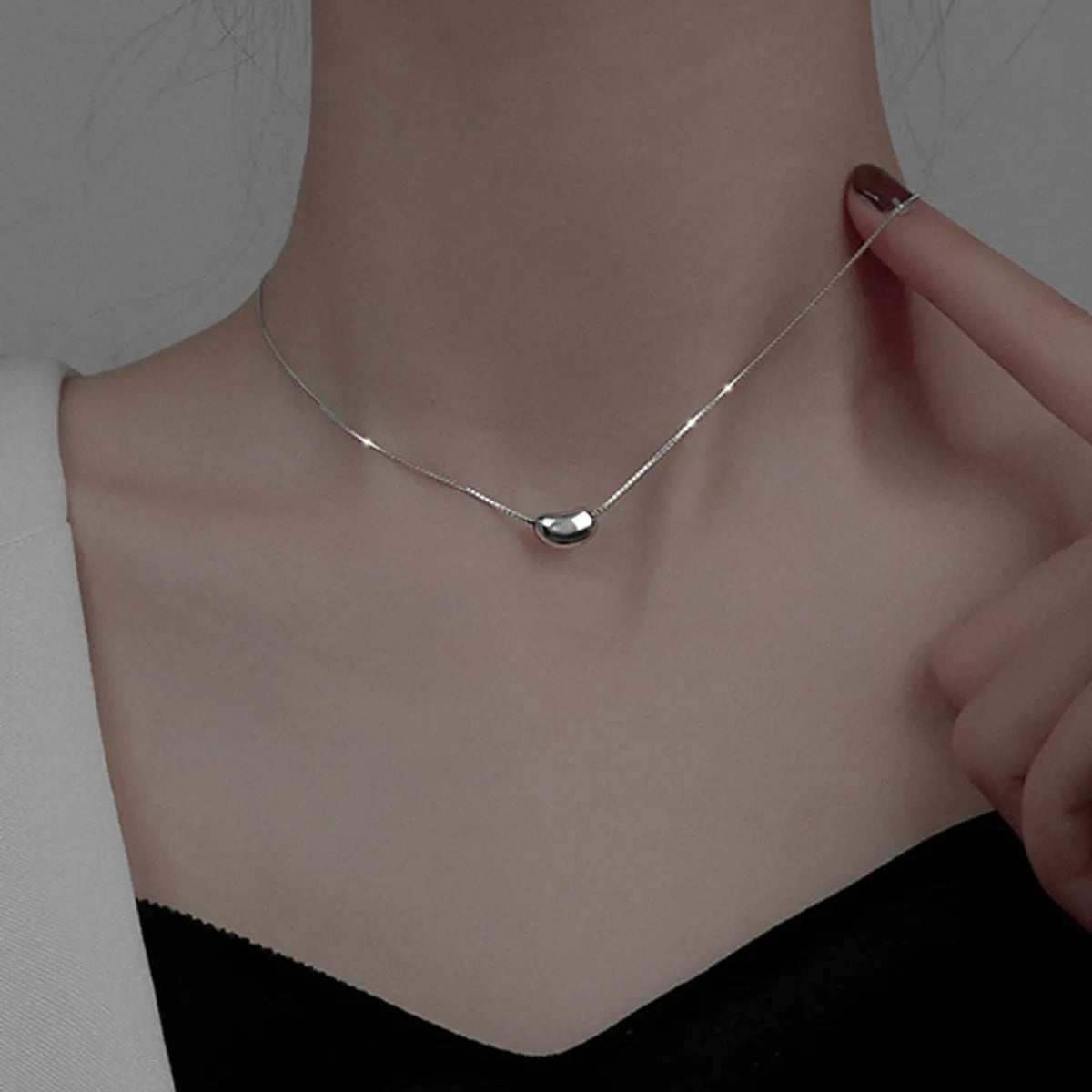 Retro Geometric Titanium Steel Necklace 1 Piece